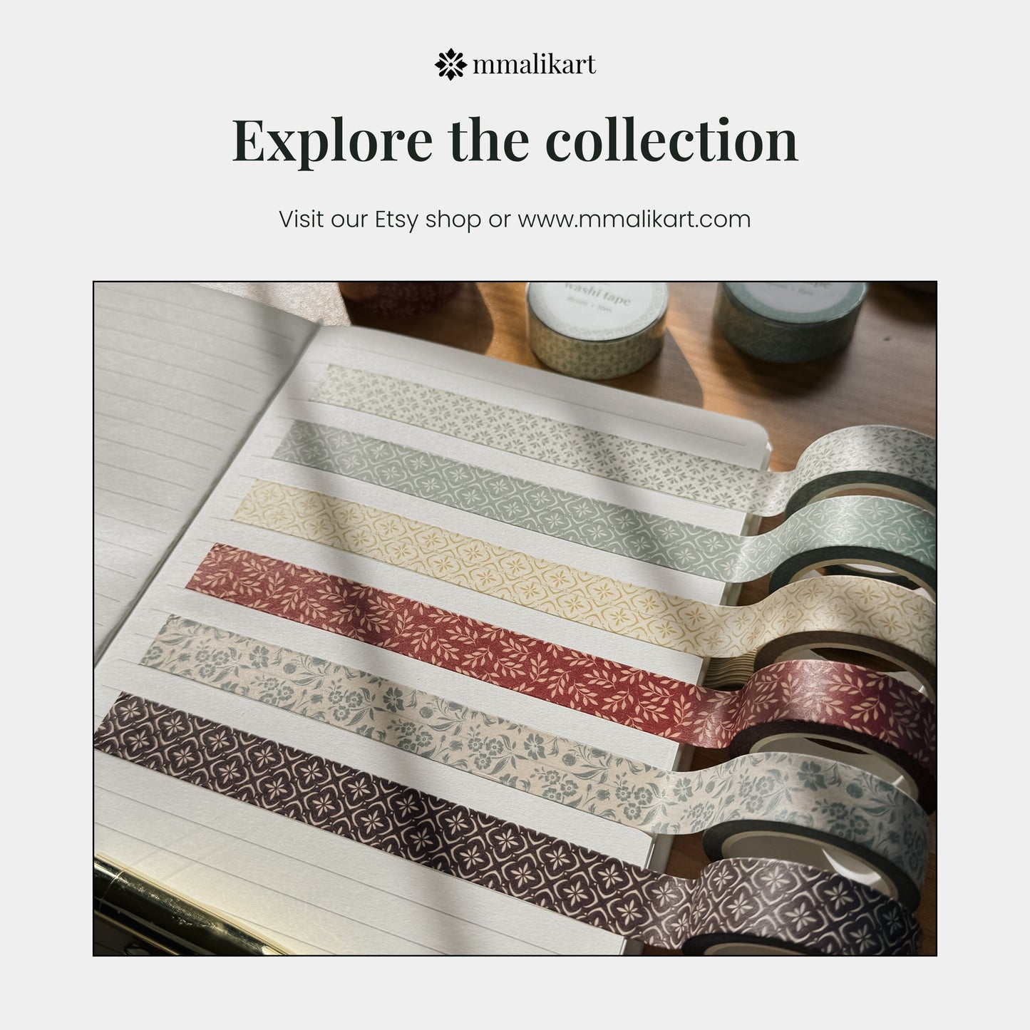 Green Geometric Washi Tape