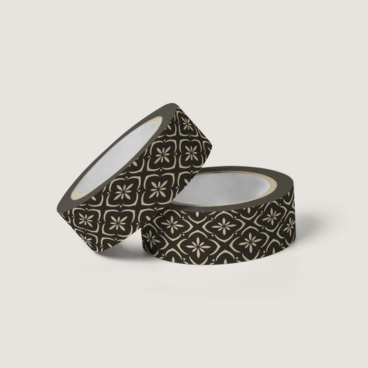 Black Geometric Washi Tape