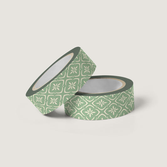 Green Geometric Washi Tape
