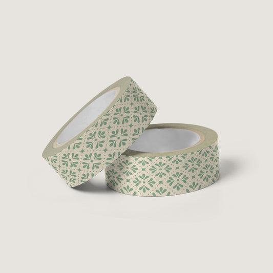 Light Green Geometric Washi Tape