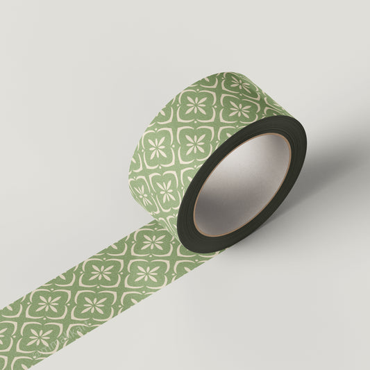 Green Geometric Washi Tape