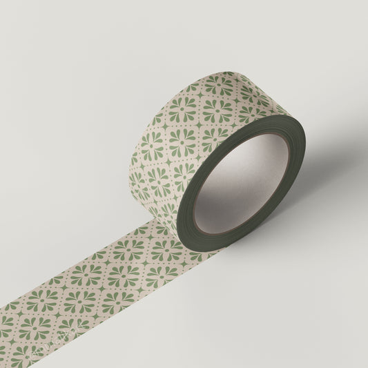 Light Green Geometric Washi Tape