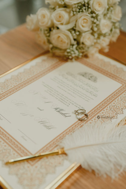 Luxury Nikkah Certificate - Ameera